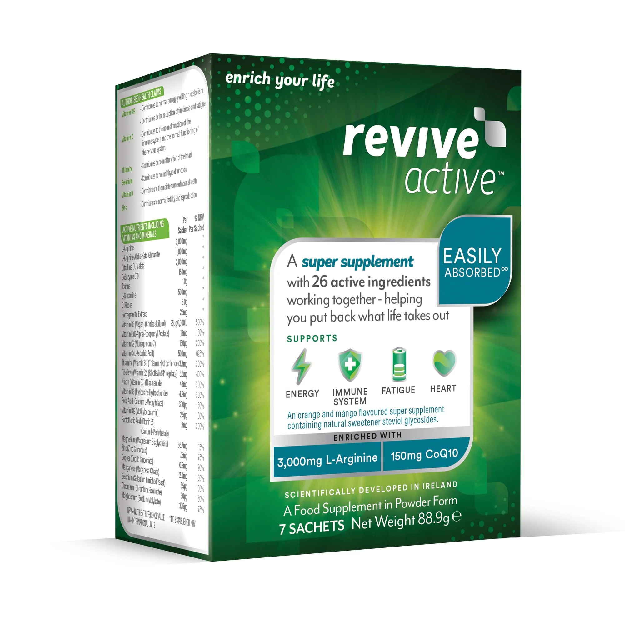 Revive Active Orange & Mango 7 Sachets - Image 3