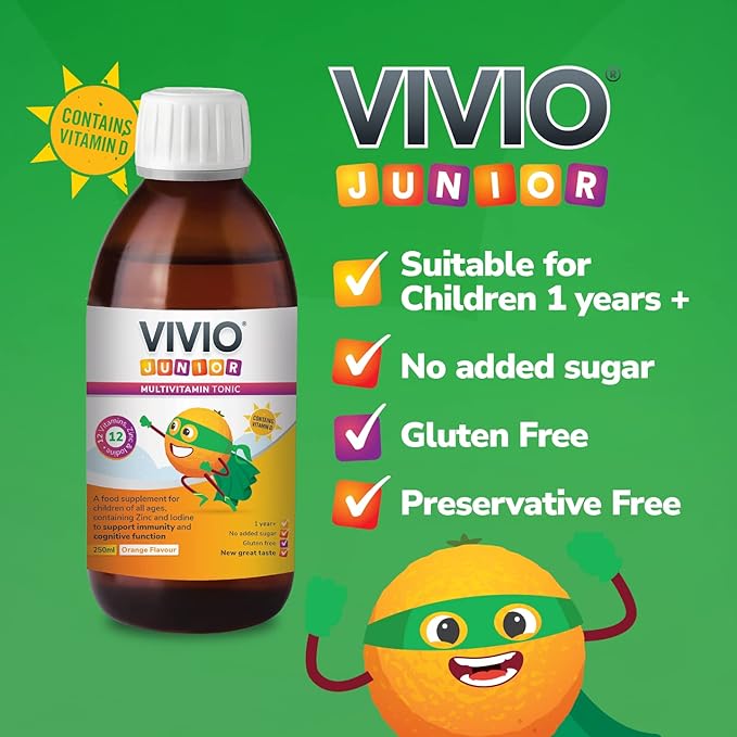 Vivio Junior 250ML - Kids' Vitamin Syrup, Immune Support - Image 4